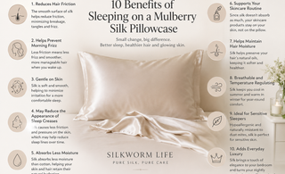 10 Benefits of Sleeping on a Mulberry Silk Pillowcase