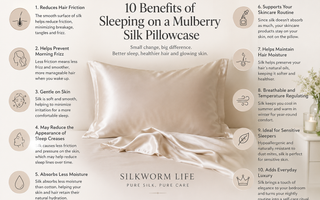 10 Benefits of Sleeping on a Mulberry Silk Pillowcase