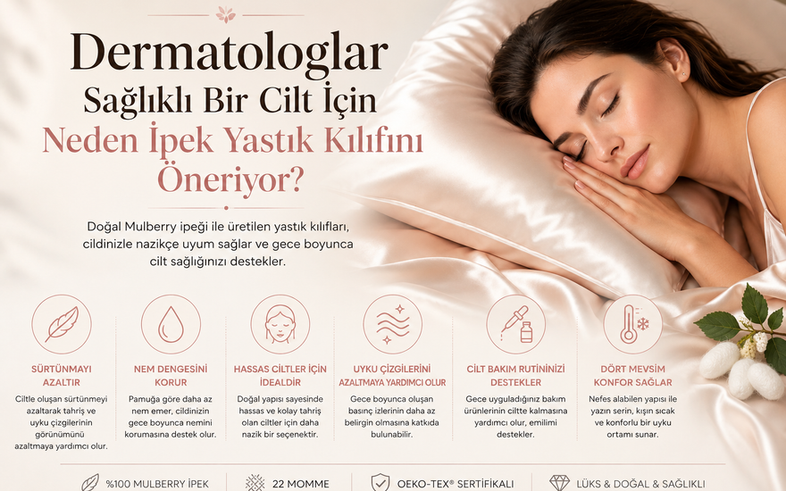 Dermatologlar Sağlıklı Bir Cilt İçin Neden İpek Yastık Kılıfını Öneriyor?