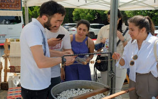 2022 Bursa GastroFest’te BUSMEK’in ipek üretim tanıtımı