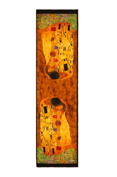Gustav Klimt'in ikonik eseri 'Öpücük' Kiss Şal (45 cm x 165 cm)