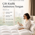 Silkworm Life Çift Kişilik Antistress Yorgan 195x215 cm | Dört Mevsim Nefes Alabilen Yorgan