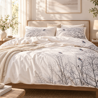 Silkworm Life Canarino %100 Pamuk Double Duvet Cover Set