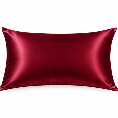 Bordo, %100 Dut İpeği Yastık Kılıfı