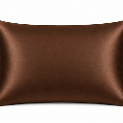 Kahverengi %100 Dut İpeği Yastık Kılıfı – Doğal Ton, Saç Kırılmasını Azaltan, Cilt Dostu Lüks Pillowcase , 6A Kalite