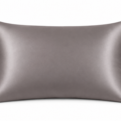 Premium Dark Grey 100% Mulberry Silk Pillowcase | Minimalist Elegance, Luxury Silk Pillowcase for Healthy Hair and Skin