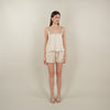 Beige 100% Silk Pajama Set
