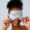Pure Mulberry Silk Sleep Mask Silver Grey