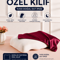 Güzellik Yastığına Özel %100 Dut İpeği Yedek Yastık Kılıfı – Ergonomik Forma Uygun - 1 ADET KILIF - ÖLÇÜLERİ  55 X 35 X 13