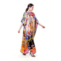 Gustav Klimt "Maria Munk" Patterned 100% Silk Dress