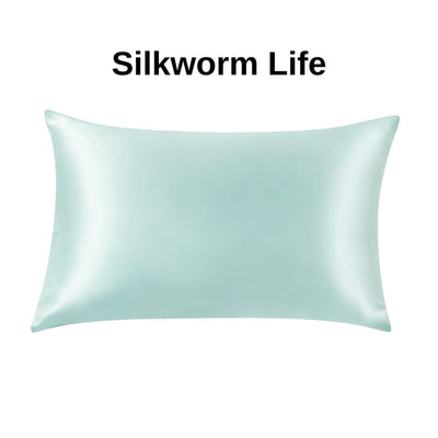 Mint Color 100% Mulberry Silk Pillowcase – Breathable Silky Texture, Luxury Sleep Experience for Frizz-Free Hair, 6A Grade