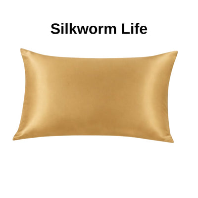 Gold %100 Dut İpeği Yastık Kılıfı – Lüks Parlaklık, Saç ve Cilt Bakımı İçin Premium Silk Pillowcas, 6 A Kalite