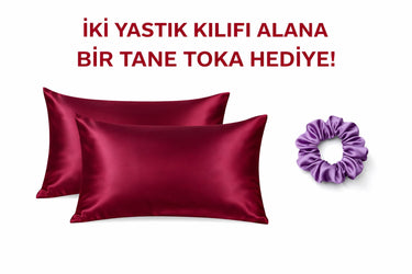 Bordo %100 Dut İpeği Yastık Kılıfı – Saç Kırılmasını Azaltan, Cilt Dostu, Lüks Güzellik Uykusu Pillowcase, 6A Kalite