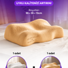 BEAUTY PILLOW, BEIGE, with 100% Silk Pillowcase, Silkworm Life Visco Beauty Pillow – Anti-Wrinkle, Neck and Spine Support