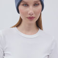 100% Silk-Lined Blue Beret