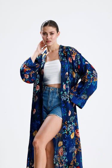 %100 İpek Kimono Kaftan