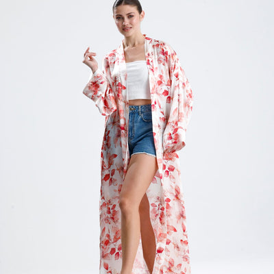 %100 İpek Kimono Kaftan