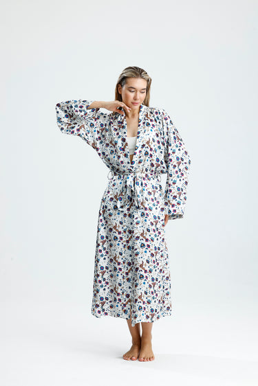 %100 İpek Kimono Kaftan