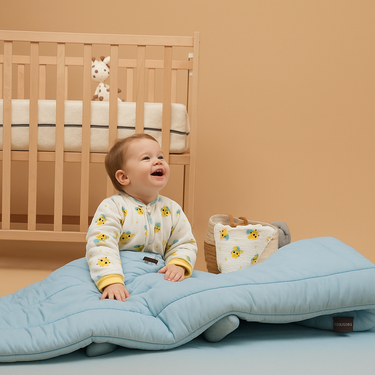 Silkworm Life %100 İpek Saten Dış, Organik Yün Dolgulu Bebek Yorganı – 150x100 cm, Çıkarılabilir Kılıf