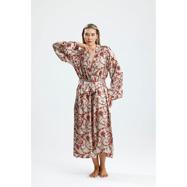 %100 İpek Kimono Kaftan
