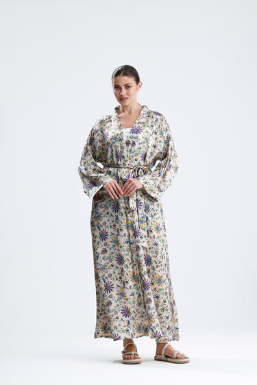 %100 İpek Kimono Kaftan