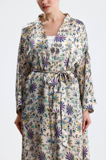 %100 İpek Kimono Kaftan