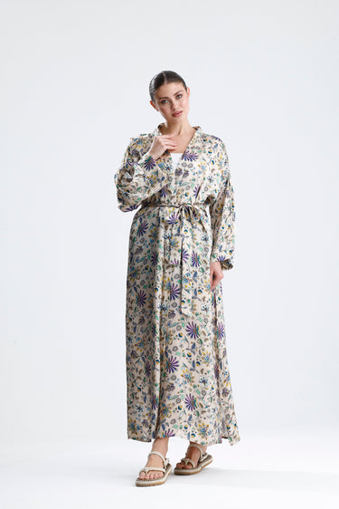 %100 İpek Kimono Kaftan