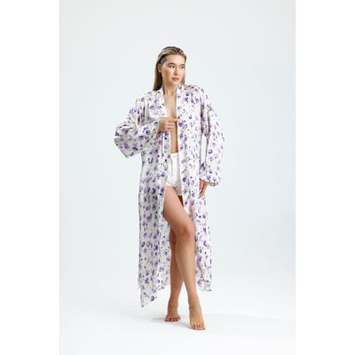 %100 İpek Kimono Kaftan