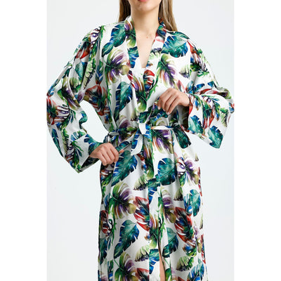 %100 İpek Kimono Kaftan