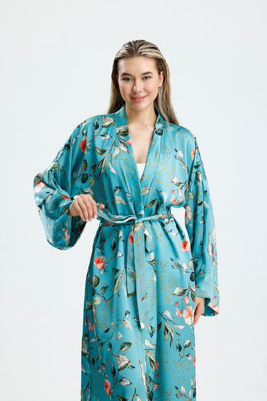 %100 İpek Kimono Kaftan