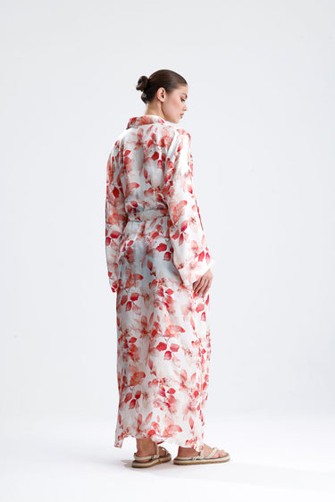 %100 İpek Kimono Kaftan