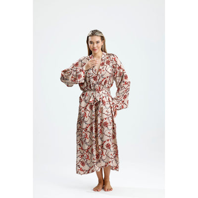 %100 İpek Kimono Kaftan