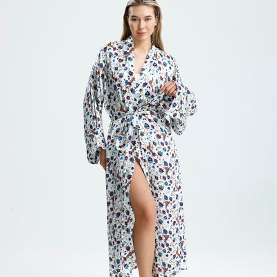 %100 İpek Kimono Kaftan