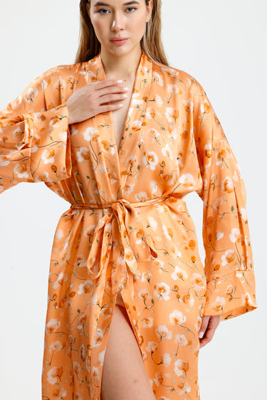 %100 İpek Kimono Kaftan