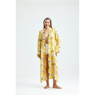 %100 İpek Kimono Kaftan