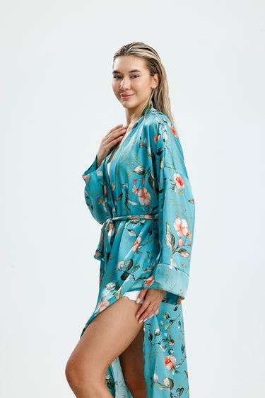 %100 İpek Kimono Kaftan
