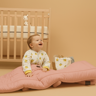 Silkworm Life %100 İpek Saten Dış, Organik Yün Dolgulu Bebek Yorganı – 150x100 cm, Çıkarılabilir Kılıf