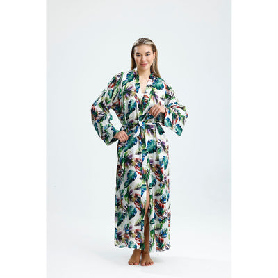 %100 İpek Kimono Kaftan