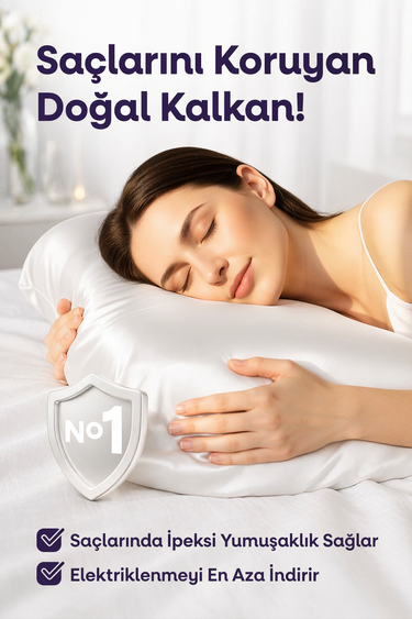 GÜZELLİK YASTIĞI  , BEYAZ RENKLİ  ,%100 İpek Yastık Kılıfı İle Beraber ,Silkworm Life Visco Güzellik Yastığı – Yüz Kırışıklık Karşıtı, Boyun ve Omurga Destekli